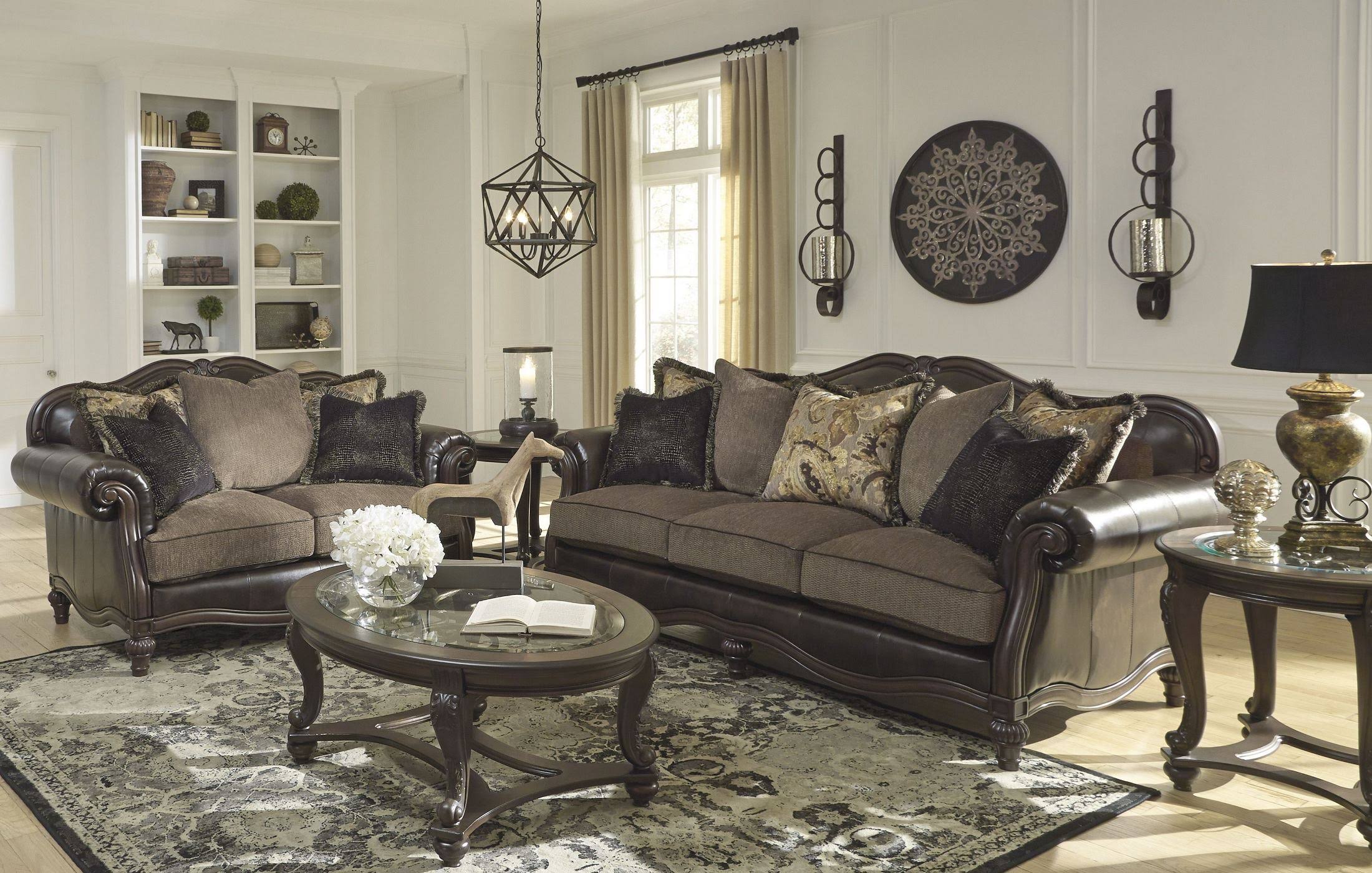 Ashley Norcastle Dark Brown Accent Cabinet T499-40