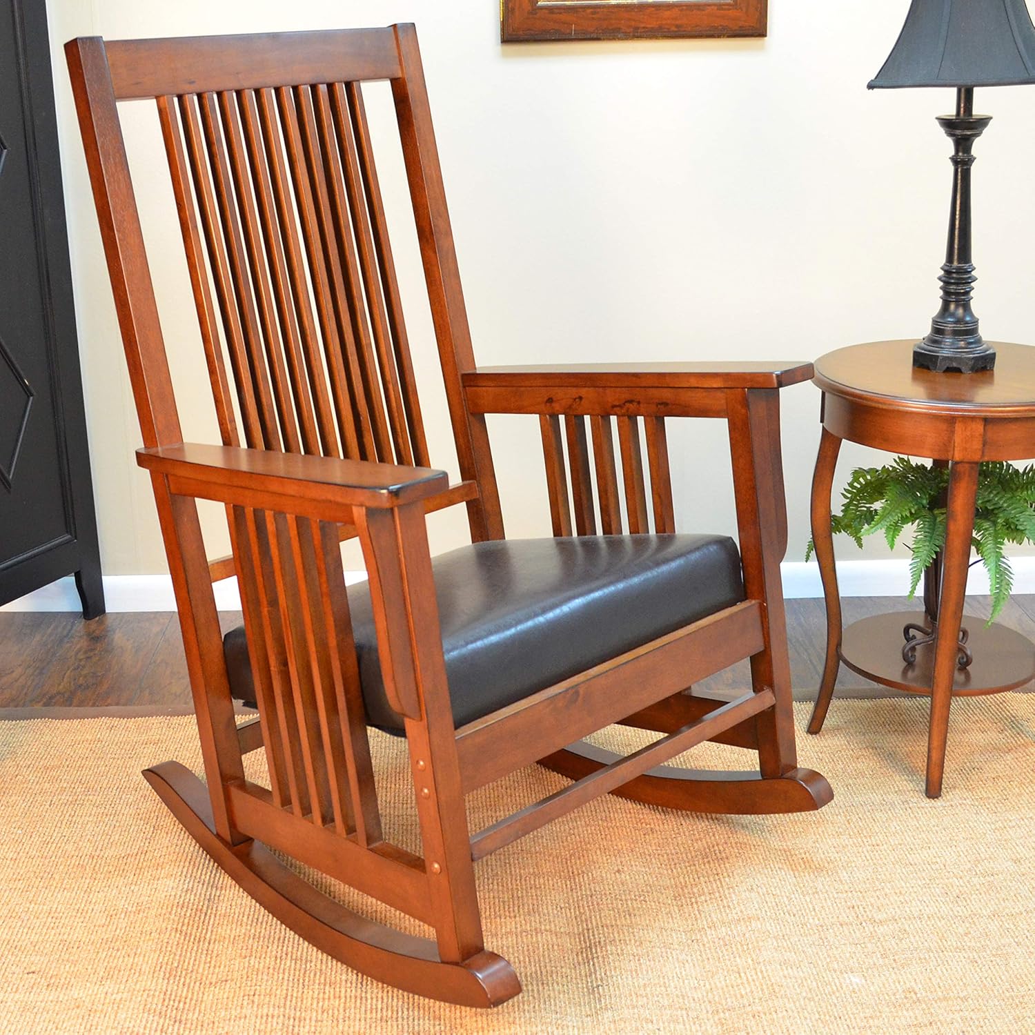 Carolina Chair and Table Chestnut RTA Deluxe Mission Rocker