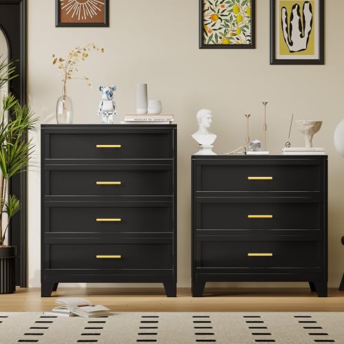 3 Drawer Metal File Cabinet, Bedroom Dresser Drawers, Multi-Functional Accent Drawers Cabinet, Lateral File Cabinets for Collection and Storage Files Letter/Legal/F4/A4 Etc Size (Green)