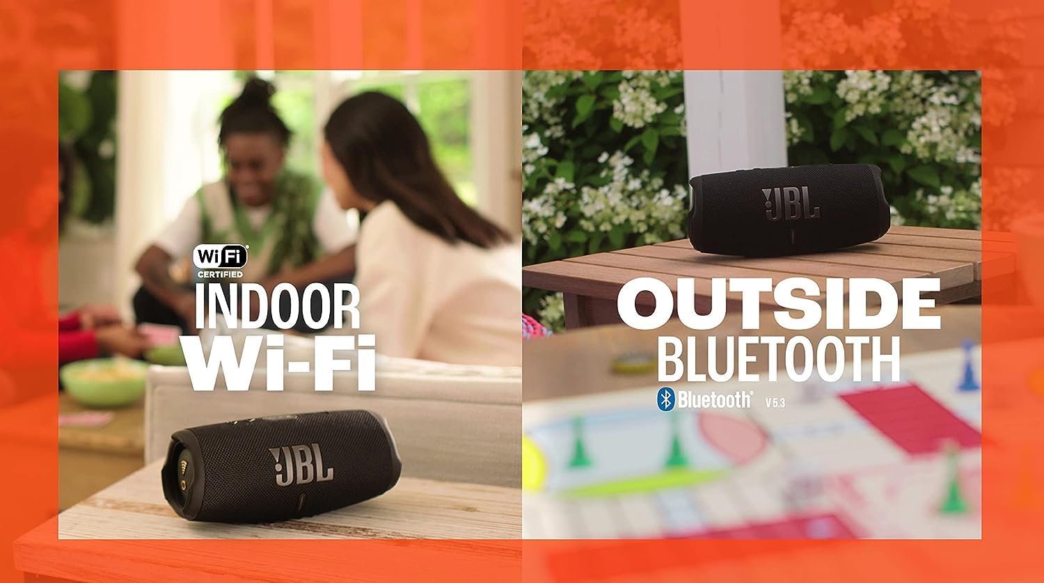 JBL Charge 5 Wi-Fi Portable Wireless Speaker (Renewed)