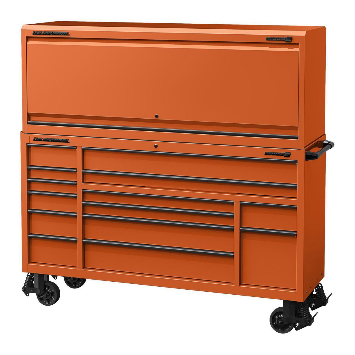 U.S. GENERAL 72 in. x 22 in. Triple-Bank Roll Cab, Series 3, Slate Gray