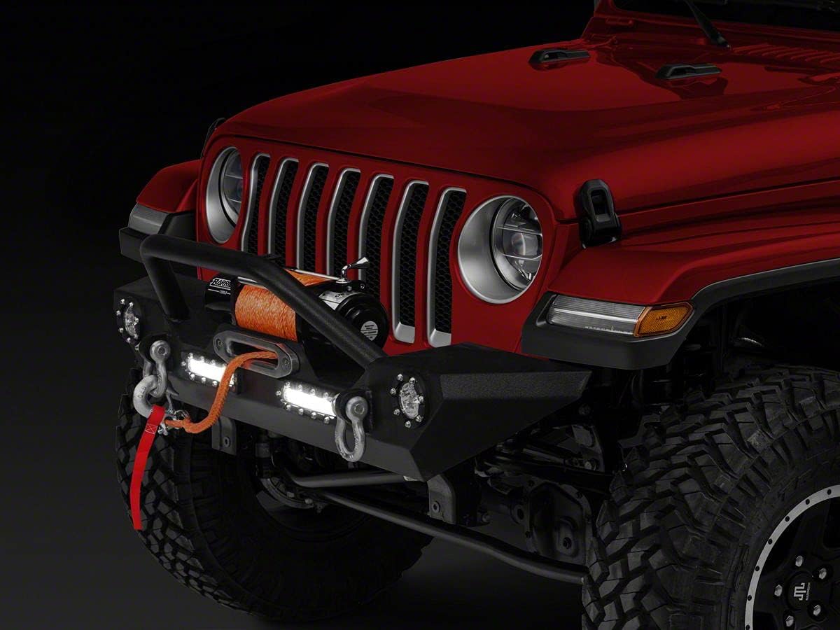 Barricade Trail Force HD Front Bumper with LED Lights Compatible with 18-22 Jeep Wrangler JL w/Factory Halogen Fog Lights