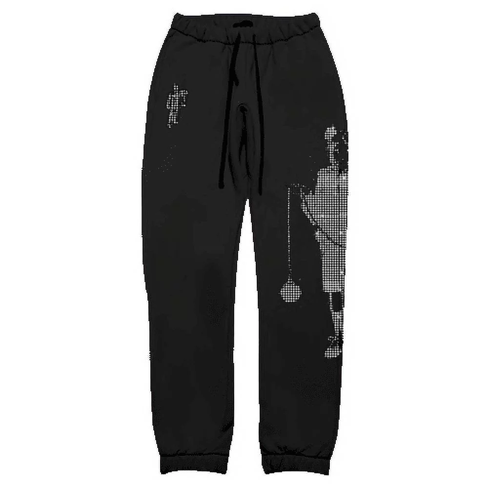 Billie Eilish Leave Me Alone Rhinestone Sweatpants (L)