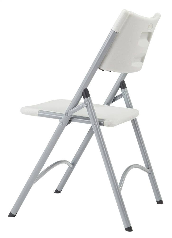 National Public Seating # 602 - Folding Chair, Plastic, Gray, Pkg of 4