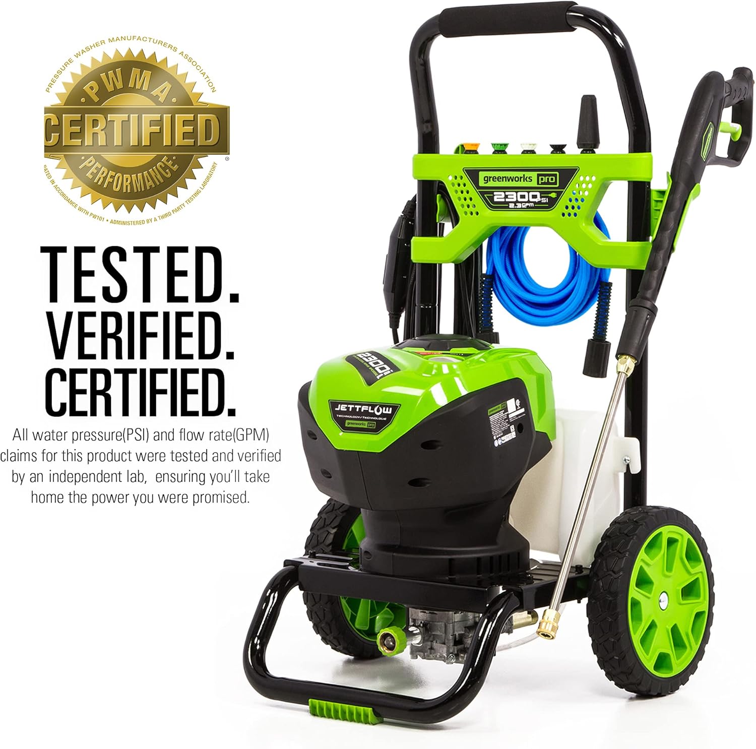 Greenworks PRO 2300 PSI TruBrushless (2.3 GPM) Electric Pressure Washer (PWMA Certified)