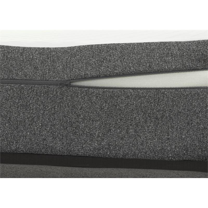 Pemberly Row Firm Gel Infused Twin Long Memory Foam Mattress in White