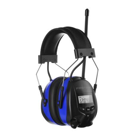 AM/FM Bluetooth Radio Headphones, Noise Reduction Safety