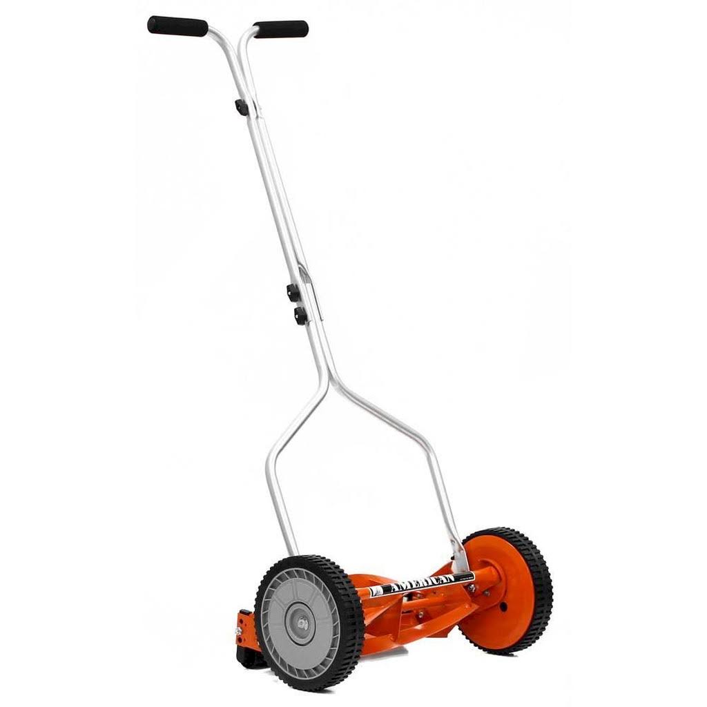 14 in. 4-Blade Manual Walk Behind Reel Lawn Mower 1204-14