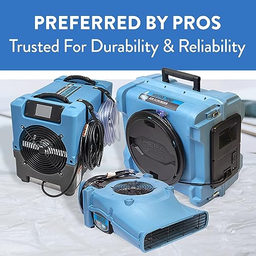 Dri-Eaz PHD 200 Commercial Dehumidifier with Pump, Crawl Space and Basement Drying, F515, Up to 16 Gallon Water Removal per Day, Gray, Large