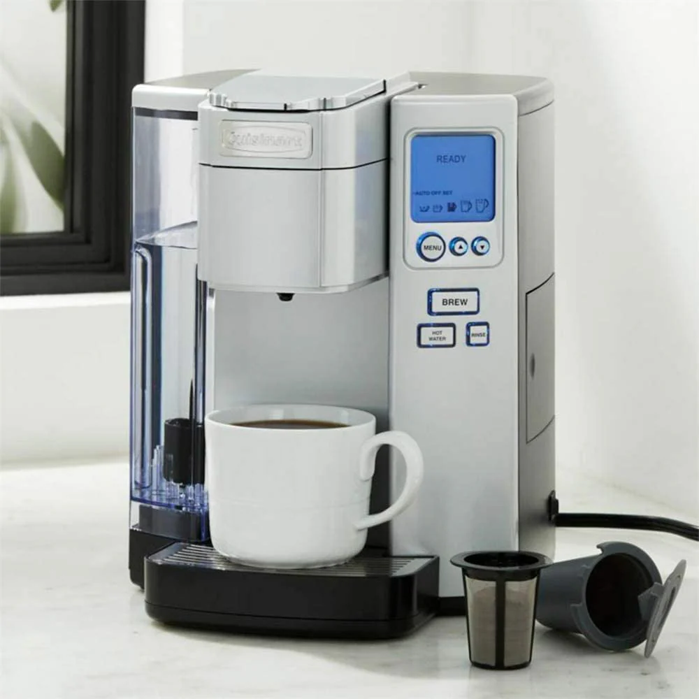 Coffee Maker by   Single Serve 72-Ounce Reservoir Coffee Machine  Programmable Brewing & Hot Water Dispenser  Stainless Steel  SS-10P1