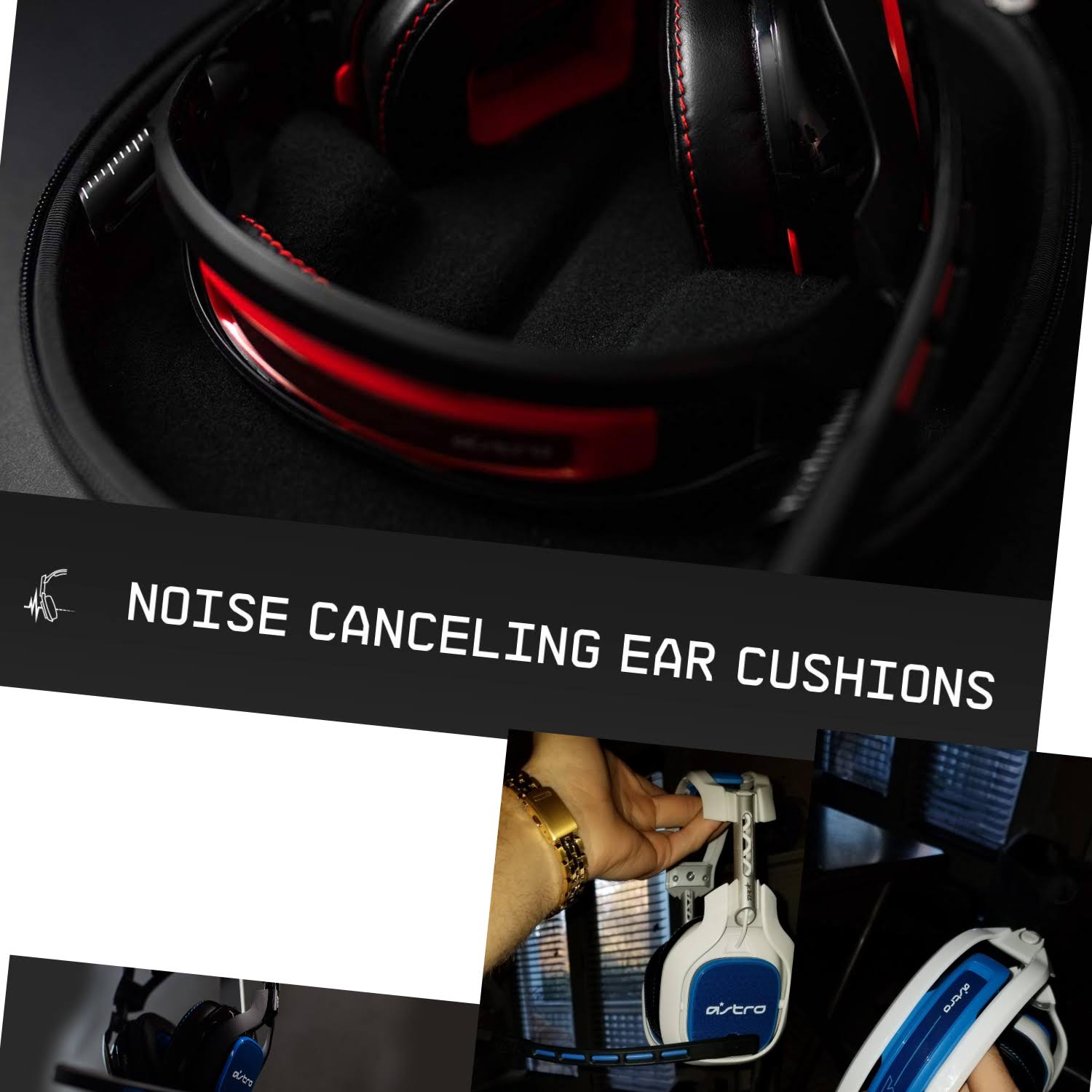 Astro Gaming A40 TR Mod Kit Noise Cancelling Conversion Kit - Blue