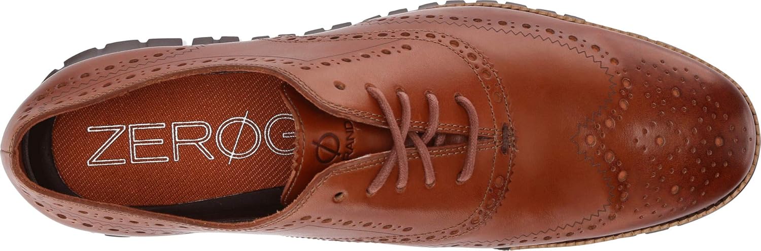 Cole Haan Men's Zerogrand Wing OX Oxford, british tan leather/java, 10.5 M US