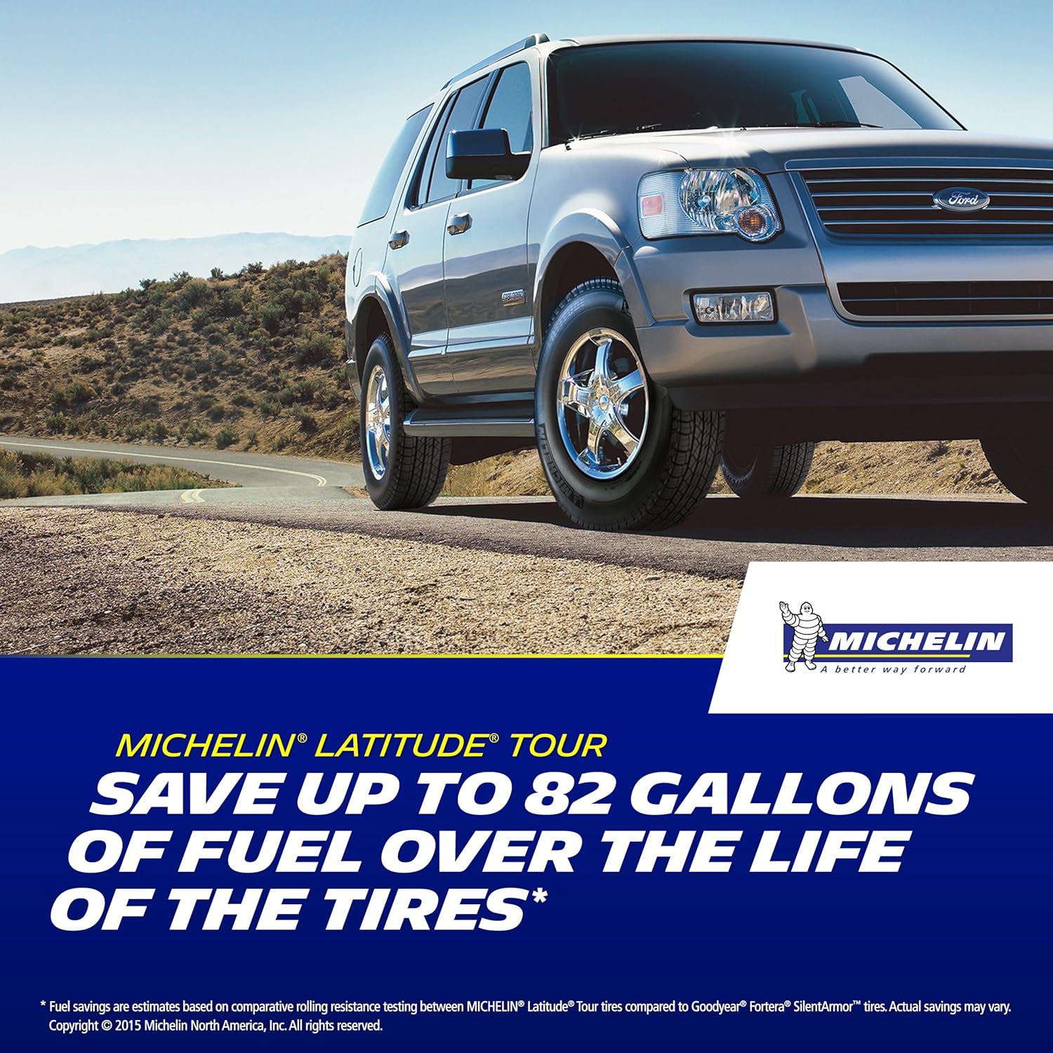 MICHELIN Latitude Tour All-Season Radial Car Tire for SUVs and Crossovers, 245/60R18 105T