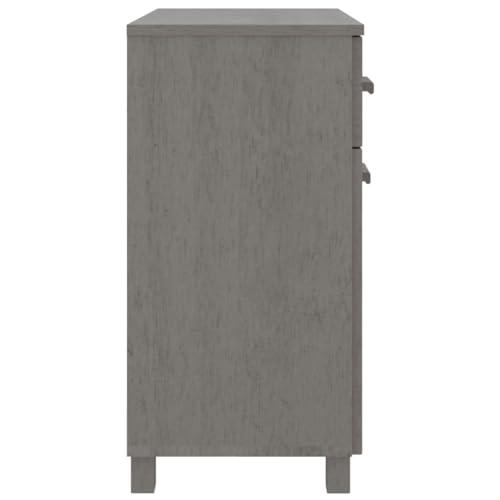 Sideboard Light Gray 31.1"x15.7"x31.5" Solid Wood Pine,Decorative and Practical Wooden Sideboard with Ample Storage Storage Cabinet Buffet Table Sideboard