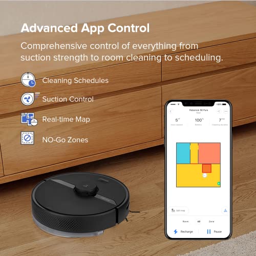 roborock Q8 Max Robot Vacuum and Mop Cleaner, DuoRoller Brush, 5500Pa Strong Suction, Lidar Navigation, Obstacle Avoidance, Multi-Level Mapping, Perfect for Pet Hair