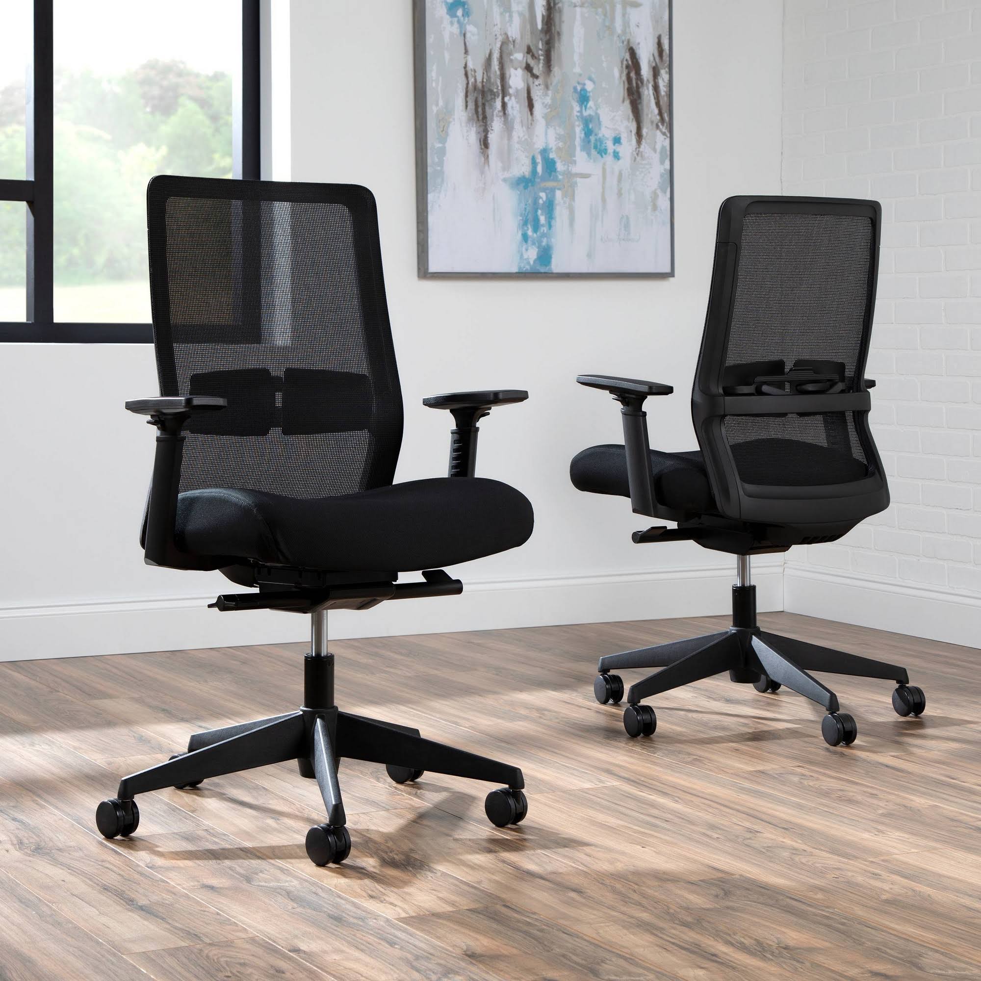 HON BSX155VA10T Basyx Biometryx Commercial-Grade Task Office Chair - Black