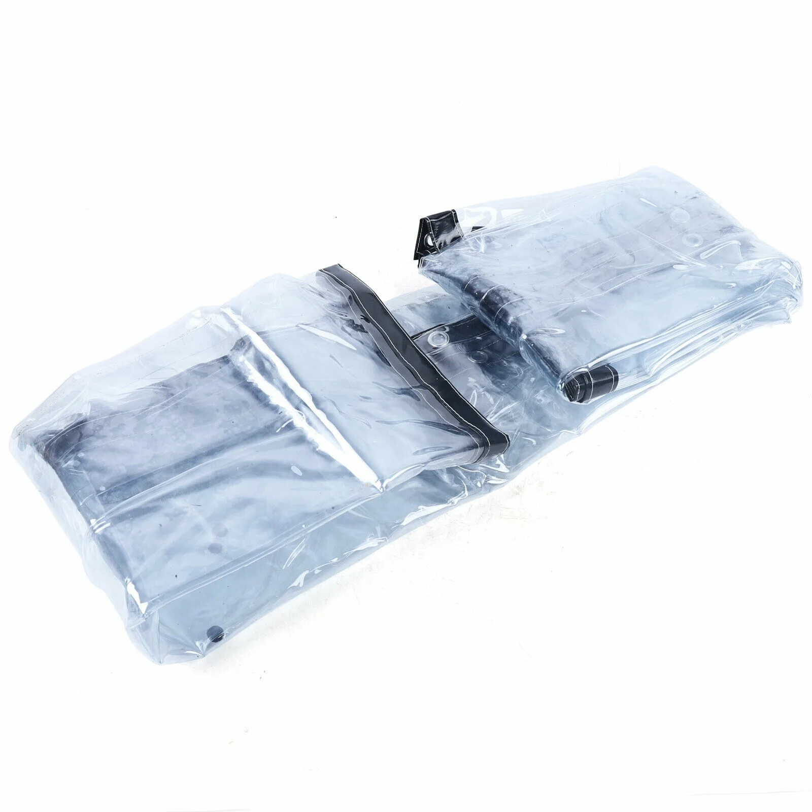 YIYIBYUS PVC Tarp Clear Waterproof Awning Canopy Roll Up Patio Enclosure Curtain Sun Shade Rainproof Tarpaulin Commercial 0.5mm