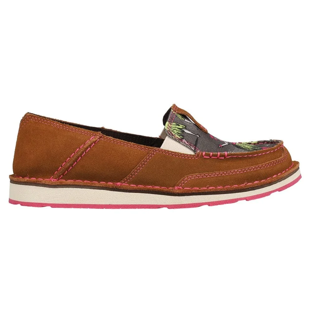 ARIAT Women's Cruiser Western Aloha Boat Shoe Walnut