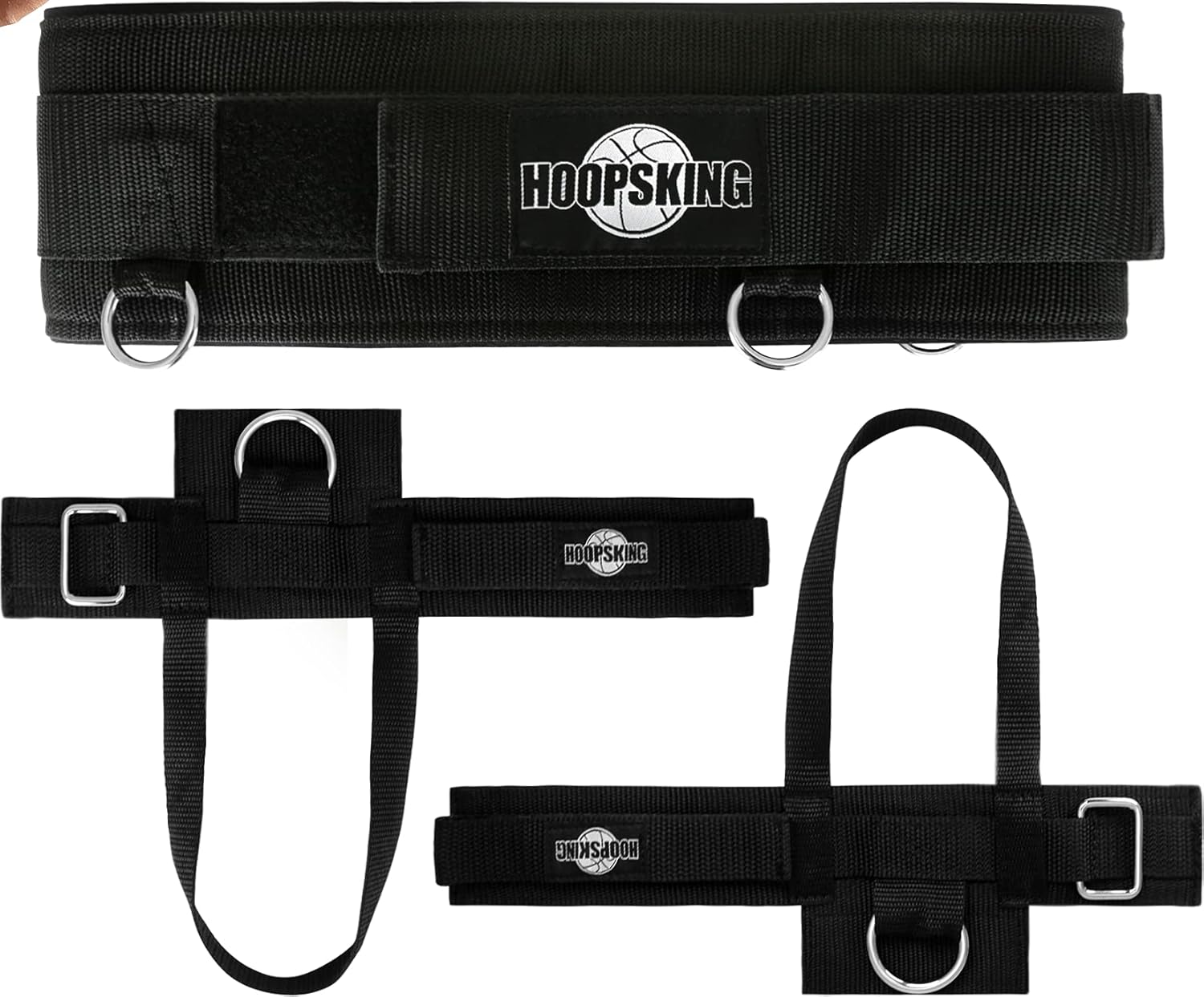 HoopsKing Vertical Jump Resistance Bands | Jump Higher | 5 Pairs of Different Resistance Levels