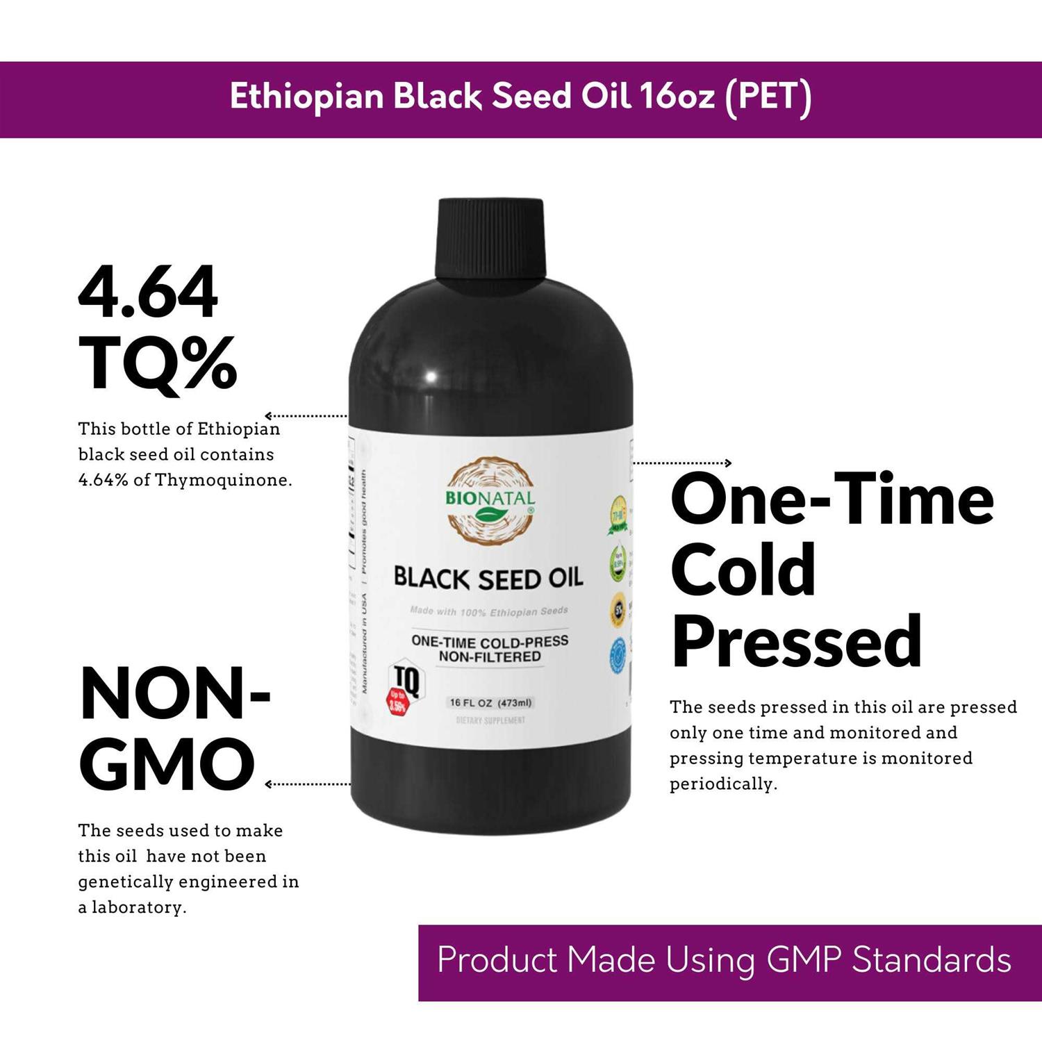 BioNatal Ethiopian Black Seed Oil 16oz - Pet Supplies online store