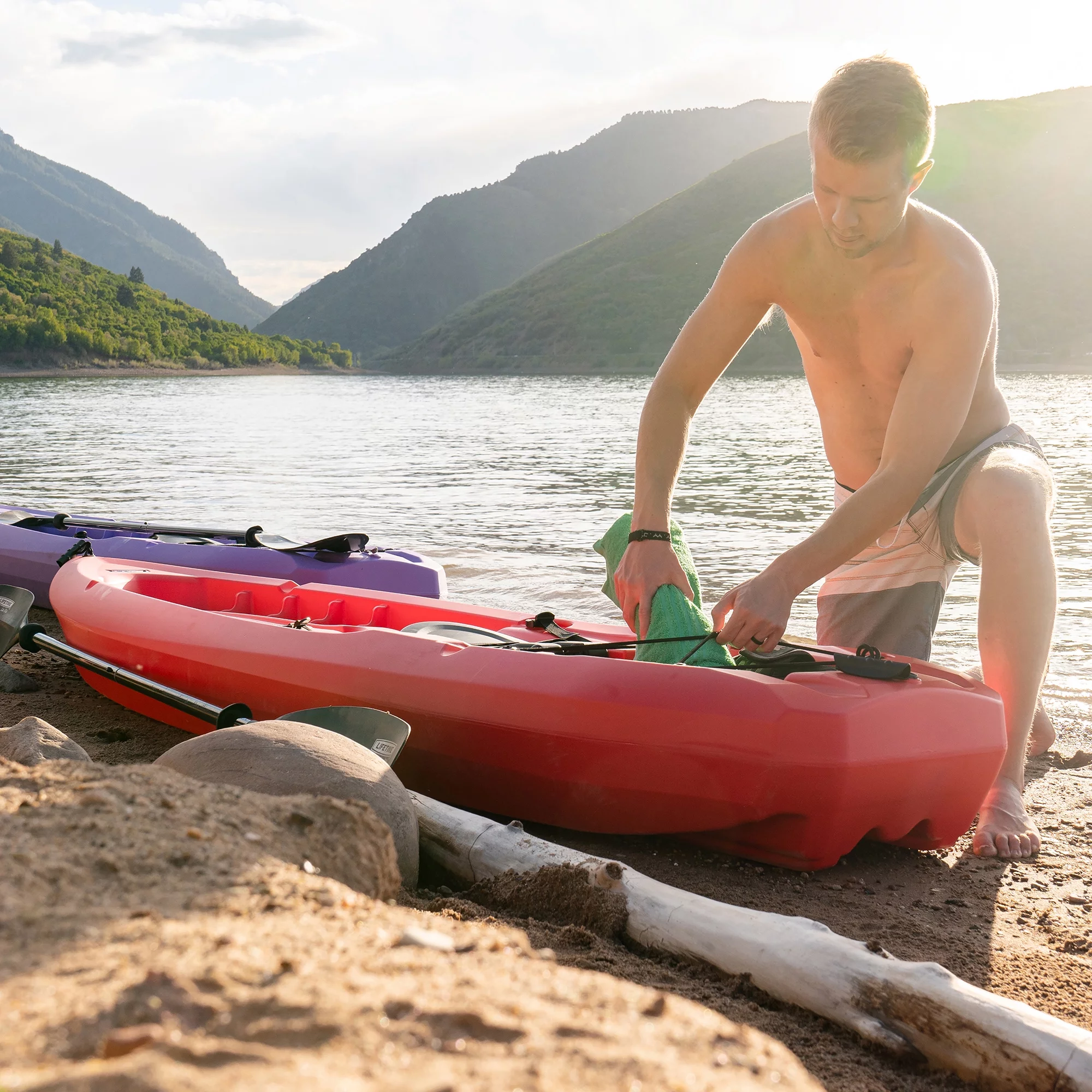 Lifetime Daylite 8 ft Sit-on-top Kayak (Paddle Included), Dark Blue
