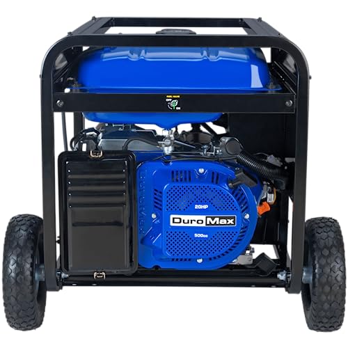 DuroMax XP12000EH 12,000-Watt Dual Fuel Portable Generator – Gas & Propane, Electric Start, Whole Home Backup Power, Transfer Switch Ready, RV & Emergency Ready