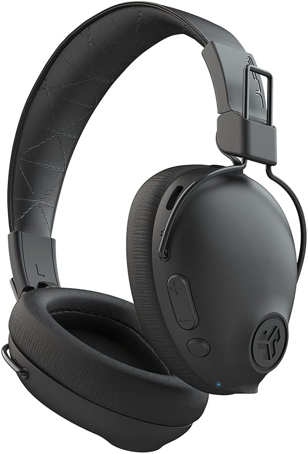 JLab Studio Pro ANC Bluetooth Wireless Over-Ear Headphones | 45+ Hour Bluetooth 5 Playtime | Smart Active Noise Cancellation | EQ3 Sound | Ultra-Plush Faux Leather and Cloud Foam Cushions | Black