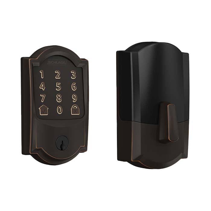 Schlage BE489WB Cam 625 Encode Deadbolt Smart Lock | WiFi Touchscreen Keypad, Bright Chrome