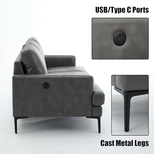120" W Modern Sectional 3 Seater Sofa Couches, Large Cloud Couch with 2 Hidden Storage Space, Wood Frame+Doll Cotton, for Living Room, Home, Office-Beige