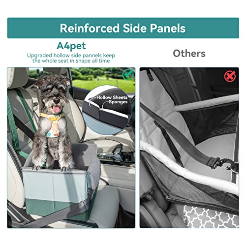 A4Pet Pet Dog Car Seat for Medium Dogs Large Dogs, 30 Inch Dog Booster Seat for Car with 2 Safety Leashes and Detachable Inner