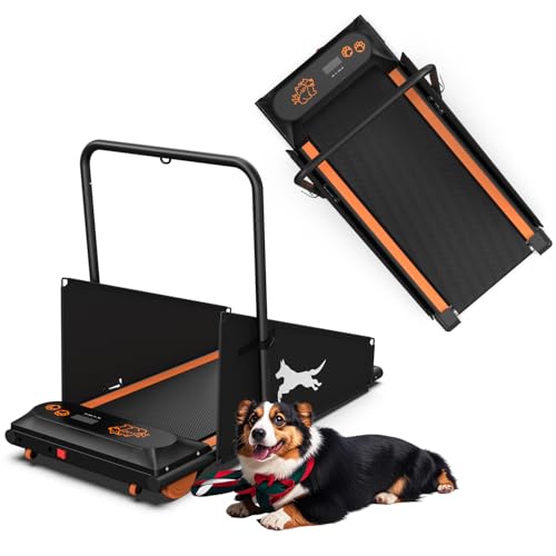 Dog Treadmill for Small and Medium Dogs, Pet Running Machine, Dog Indoor Pacer Treadmill with Remote Control, Dog Pacer Training Pad with LCD Display Screen and Remote
