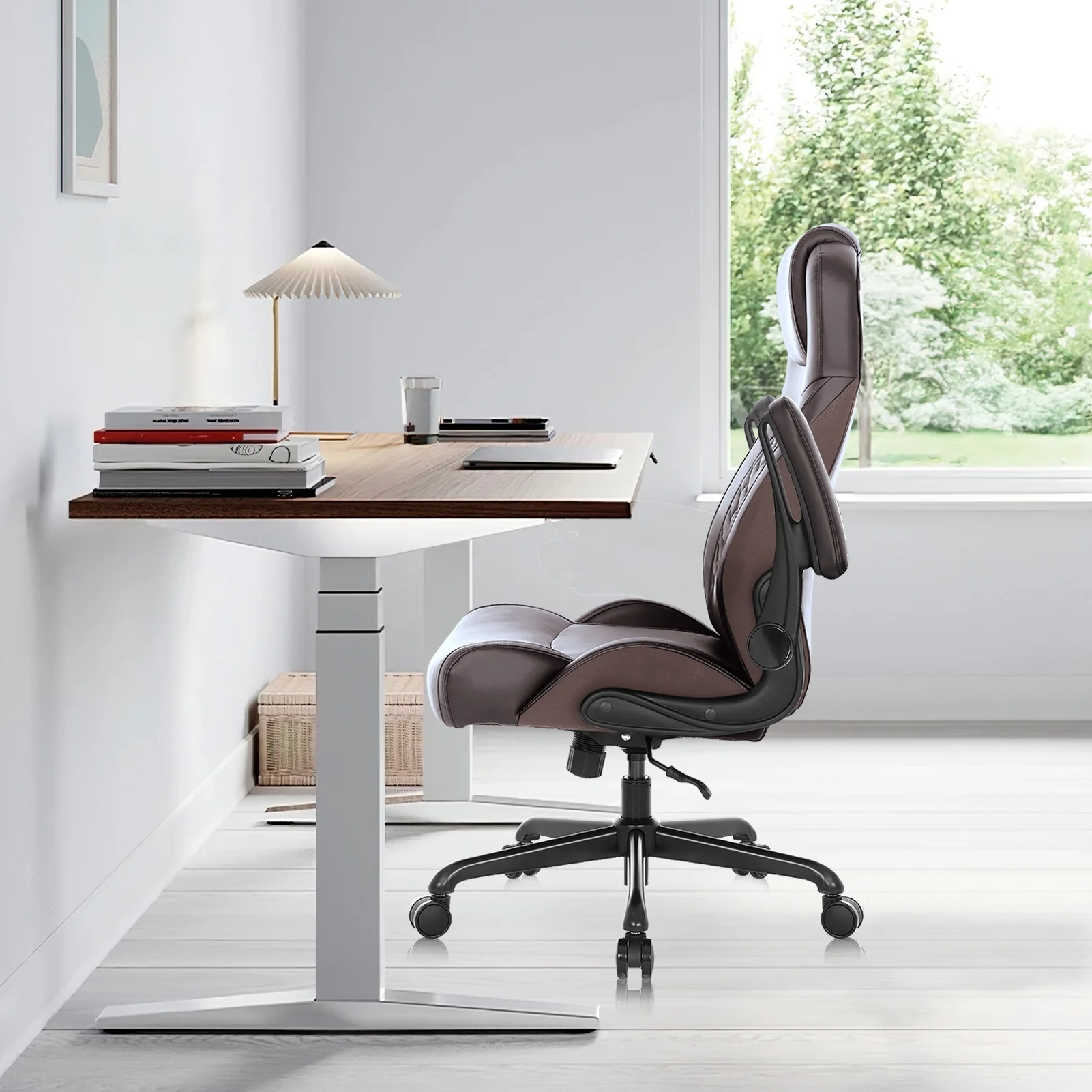 Executive Ergonomic Office Chair - Big and Tall Office Chair for Heavy People,Brown