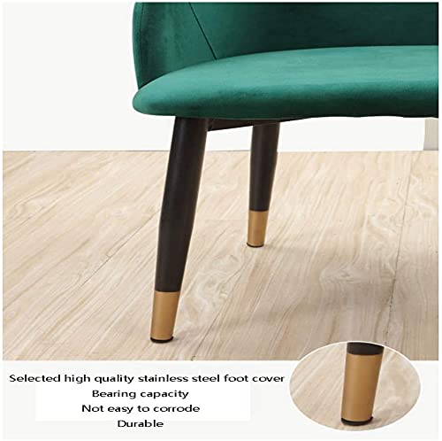 Round Dining Table Set W/ 4 Chair - Save Space Table and Chair Set of 3 Office Reception Negotiation Table Cafe Tea Shop Restaurant Round Table Living Room Kitchen Dining Table (Color : Green)