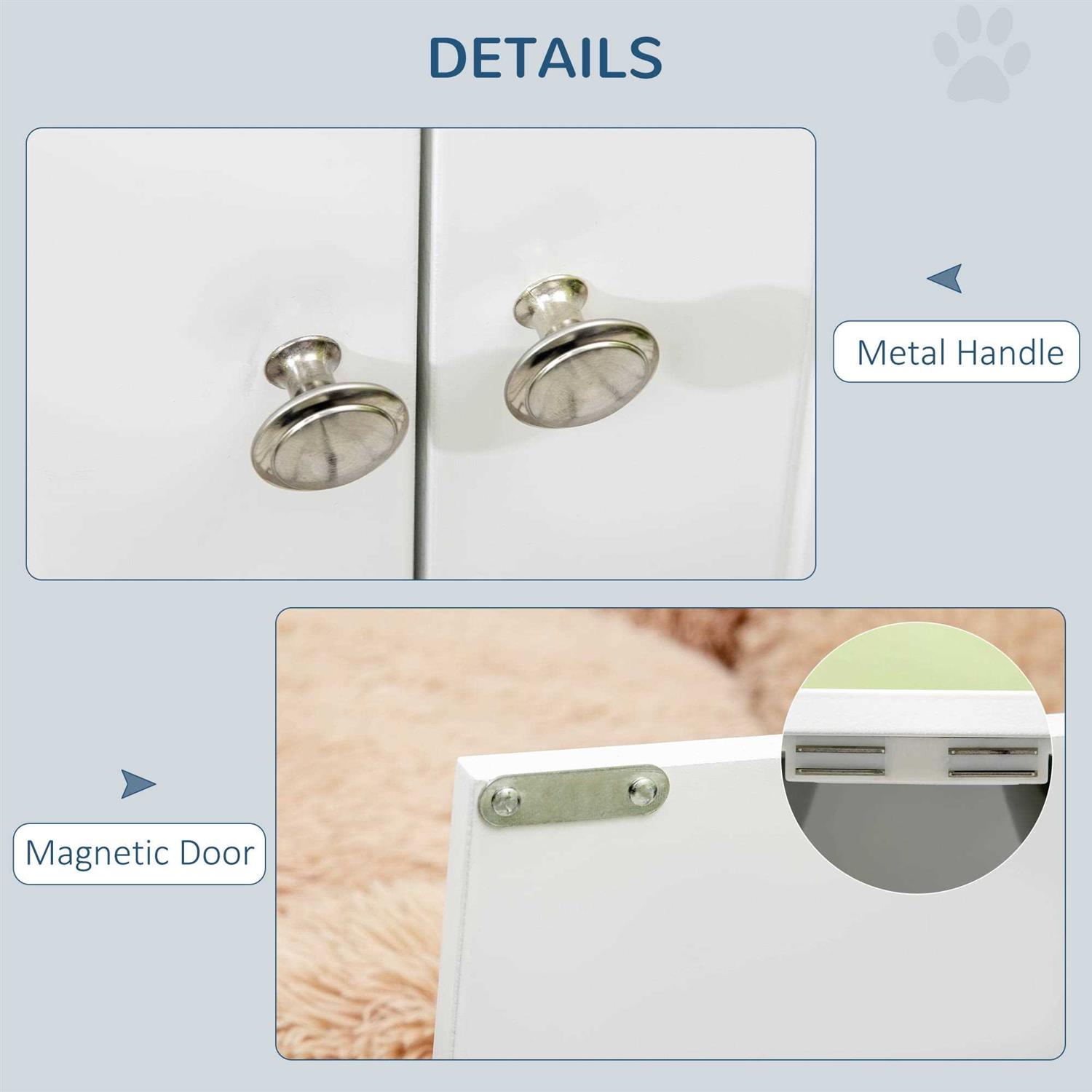 PawHut Large Elevated Dog Bowls with Storage Cabinet Containing Large 44L Capacity - Pet Supplies online store