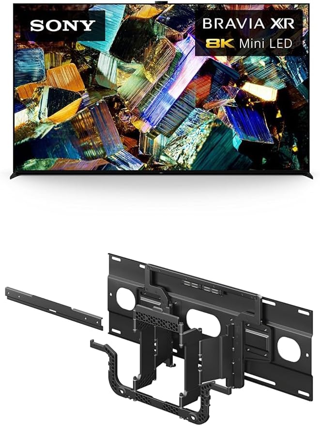 Sony 75 Inch 8K Ultra HD TV Z9K Series: BRAVIA XR 8K Mini LED Smart Google TV Ultra-Slim TV Wall Mount Bracket for Select BRAVIA TV's (SU-WL905)