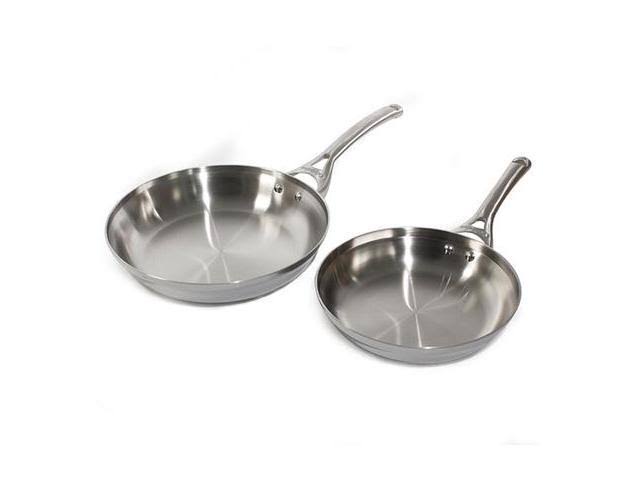 Calphalon Contemporary Stainless Steel 8-Inch u0026 10-Inch Frying Pan Set