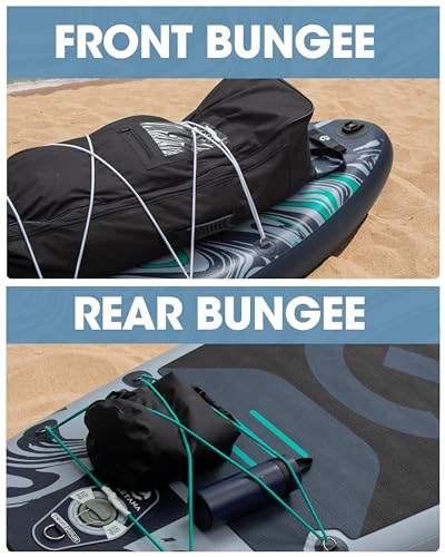 CETANA 11'6×35" Extra Wide Stand Up Paddle Board for Adults & Youth, 400lb Capacity Inflatable Paddle Board, Sup for 2+1 Person with Removable US Fin, 100L Backpack, Floating Paddle, Safety Leash