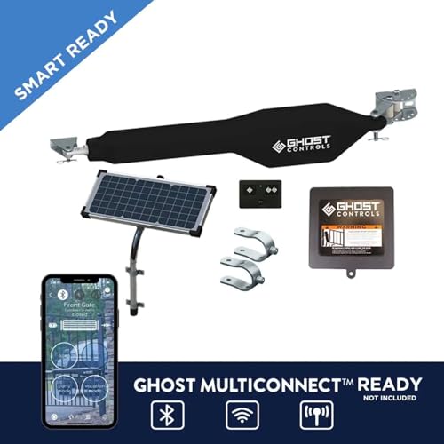 Ghost Controls Heavy-Duty Automatic Gate Opener Kit for Swing Gates with Long-Range Gate Opener Remote - Model TDS2