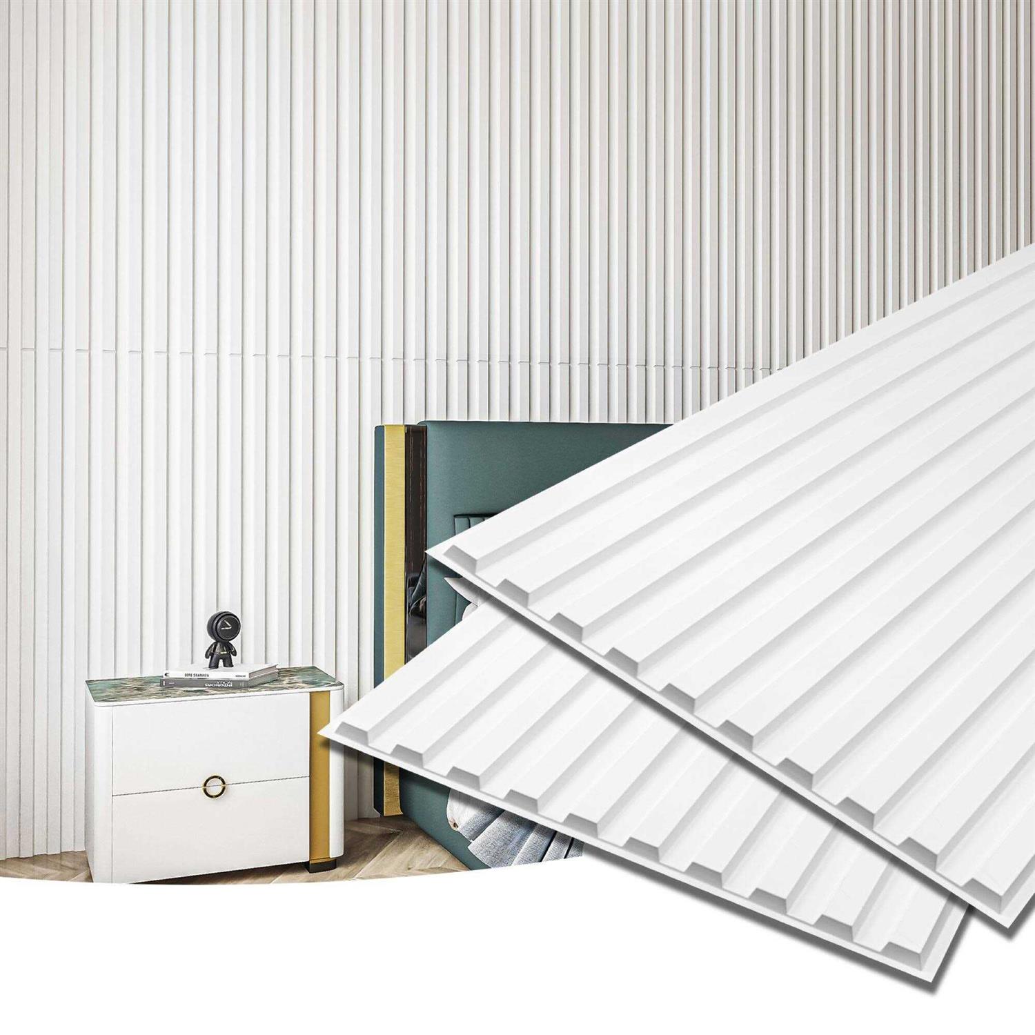 Art3d 2 x 4 ft Drop Ceiling Tiles,Slat Design 3D Wall Panels,Pack of 12