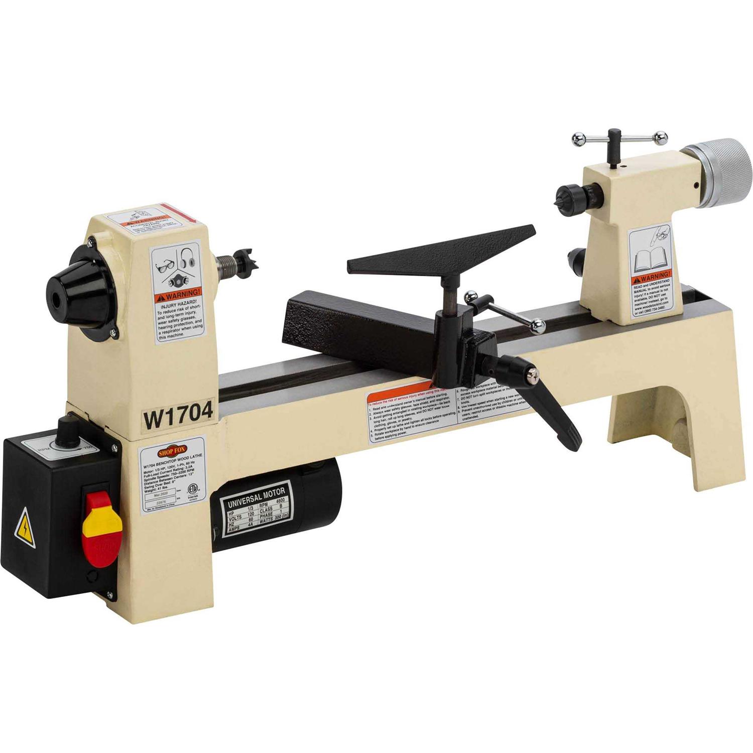 Shop Fox W1704 8 x 13 Benchtop Wood Lathe - Shop Hardware Tools Online Store