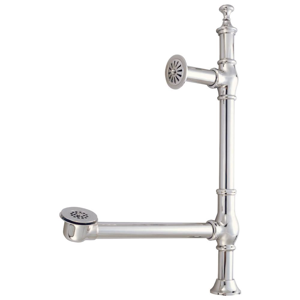 Kingston Brass Vintage Clawfoot Tub Waste and Overflow Drain Satin Nickel, CC3098