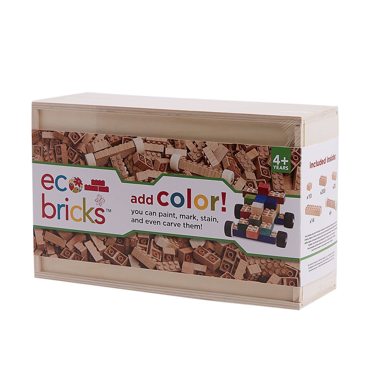 Once Kids Eco Bricks Wooden Set - 250 Piece