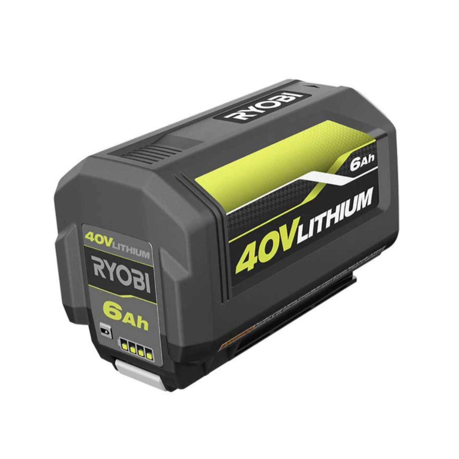 RYOBI 40-Volt 6.0 Ah High Capacity Lithium-Ion Battery OP4060A1 - Shop Hardware Tools Online Store