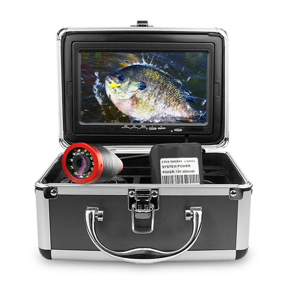 Erchang Underwater Fishing Camera Portable Fish Finder with 7 Inch Monitor for Boat Kayak Lake Sea Fishing - Reliable Fish Tracking, Real-time Monitoring, Must-have for Fishing Excursions