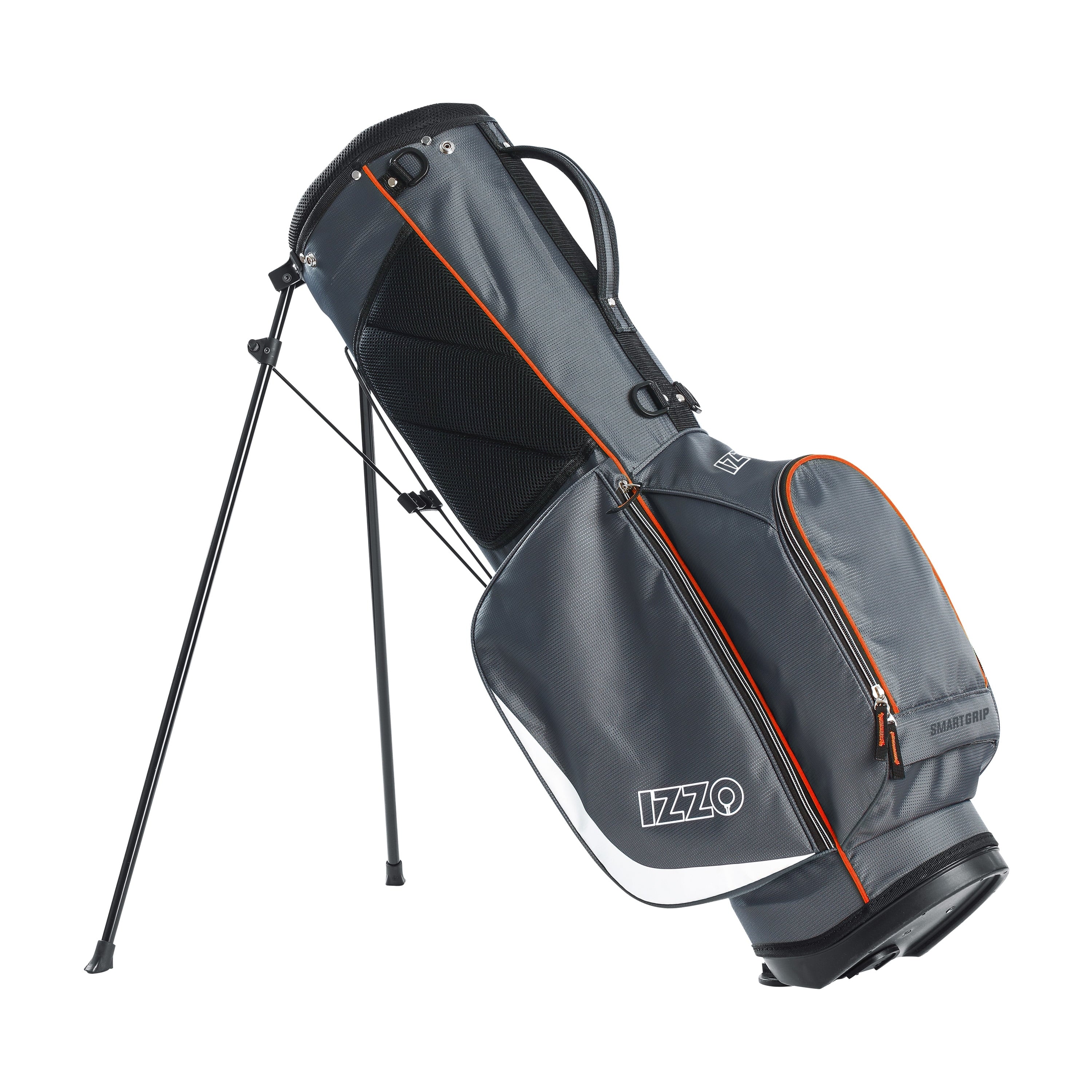 Izzo Golf Ultra-Lite Stand Bag - Grey/Lime