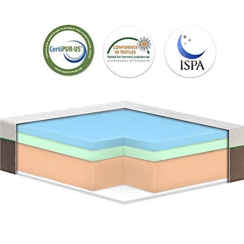 Queen Size Mattress, 10 inch Iyee Nature Cooling-Gel Memory Foam Matt