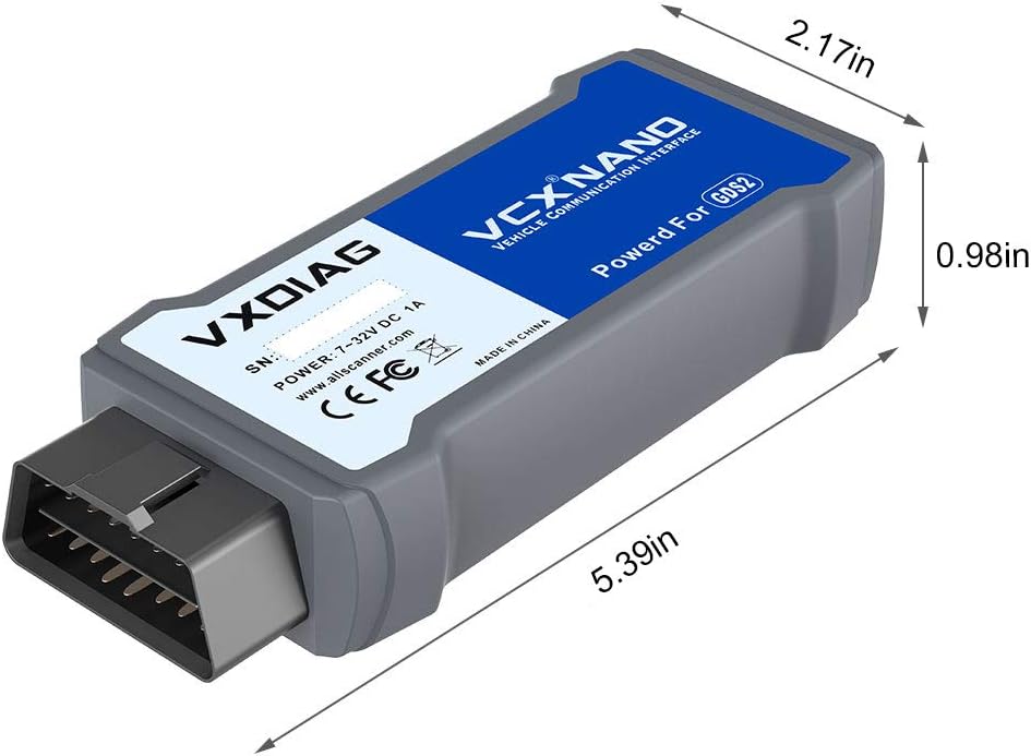 VXDIAG VCX Nano Multiple GDS2 and TIS2WEB Diagnostic/Programming System for GM/Opel