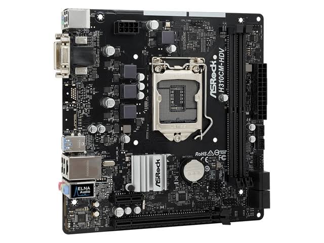 ASRock H310CM-DVS LGA 1151 (300 Series) Intel H310 SATA 6Gb/s USB 3.1 Micro ATX Intel Motherboard