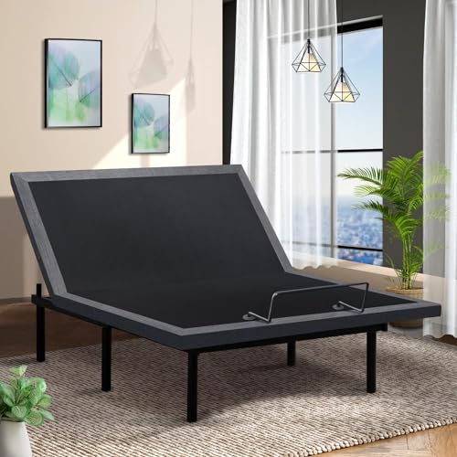 Adjustable Bed Frame Twin XL,Zero Gravity Electric Bed with Wireless Remote,Adjustable Bed Base,Under Bed Light,Head and Foot Incline, Dual USB Ports,Easy Assembly,Deep Sleep(TXL)