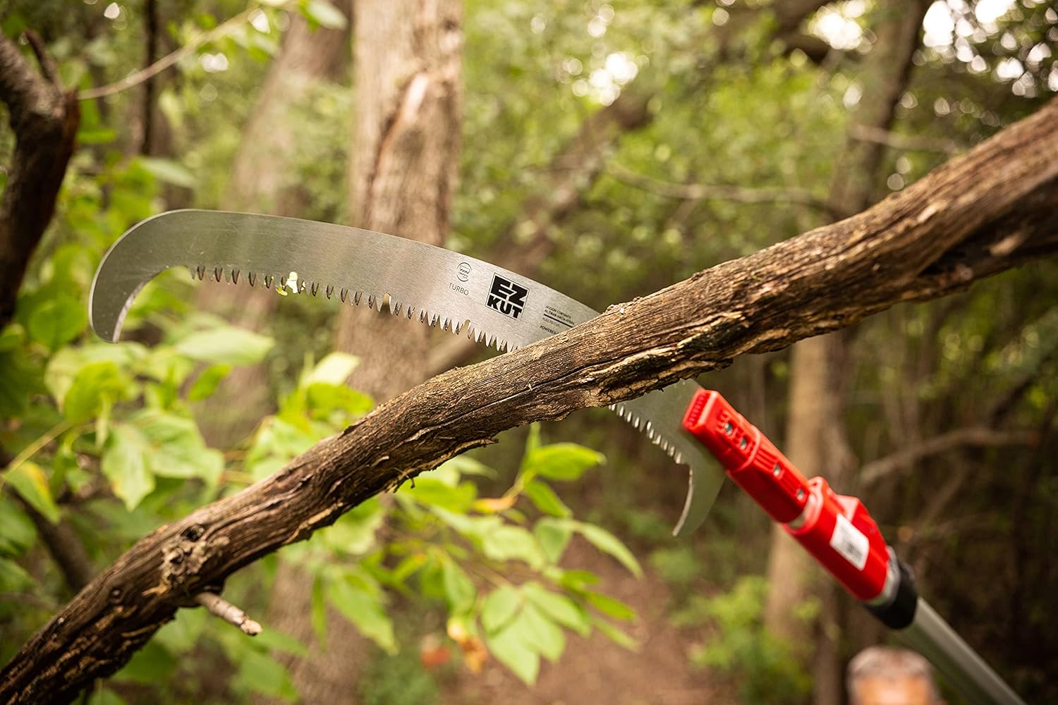 EZ Kut Kamikaze 20′ Extendable Tree Trimmer Pole Saw - Branch Cutter with Double Hook Pole Saw Blade for Branch Removal - Best Pole Saws for Tree Trimming with a LIFETIME GUARANTEE since 1988